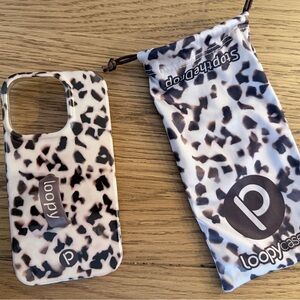 Blonde Tortoise Loopy Case - Fits: Apple / iPhone 14 Pro (6.1" Screen) / Righty